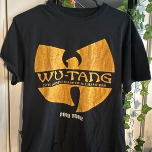 WU-TANG Black and Gold Graphic Tee